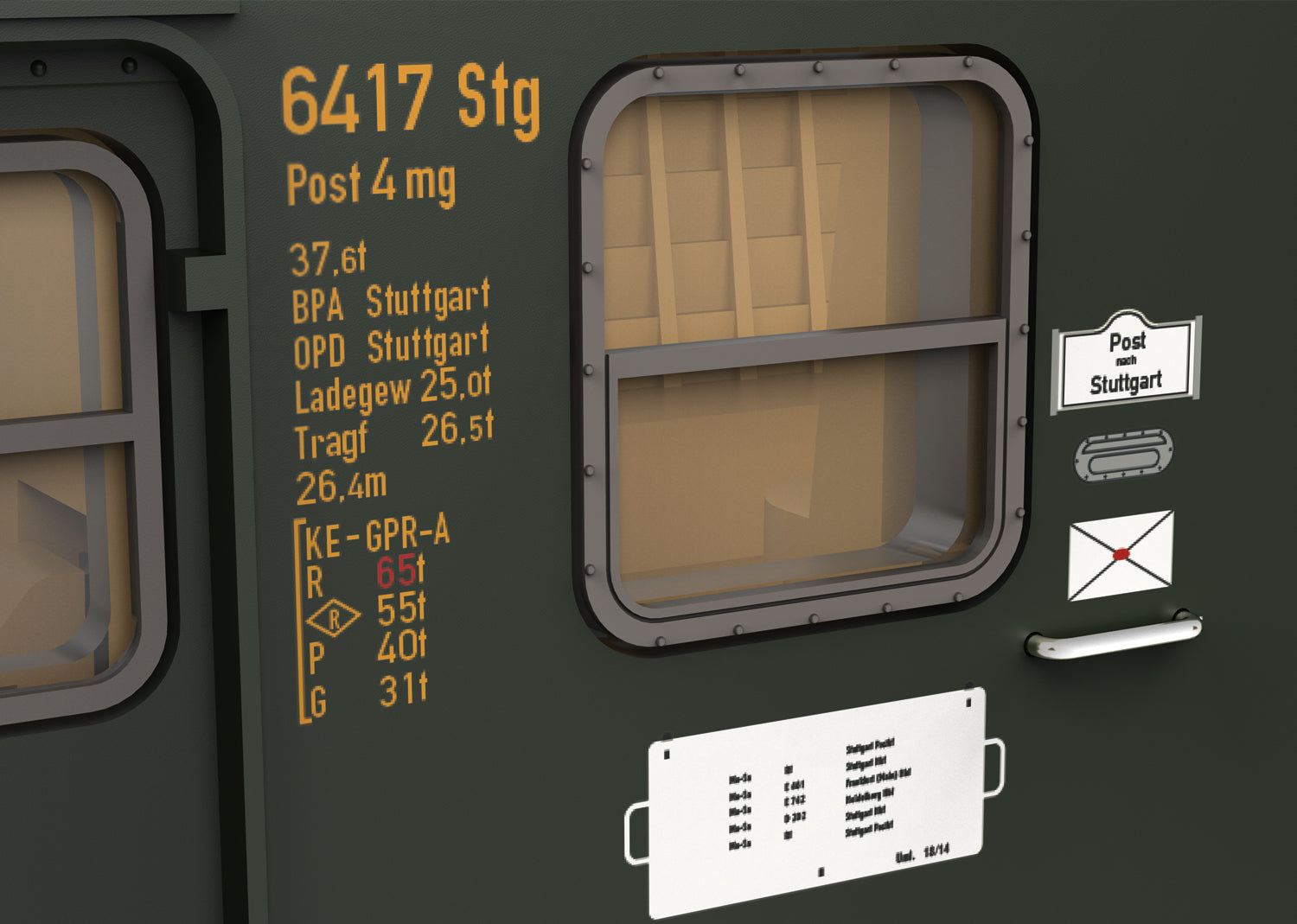 Trix N 18660 âGerman Federal Postal Systemâ Mail Car  Fall 2025 New Item