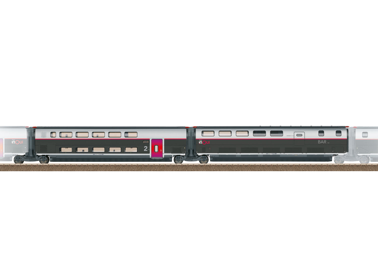 Trix HO 23189 SNCF Add-On 3  TGV inOui  VI 2026 New Item