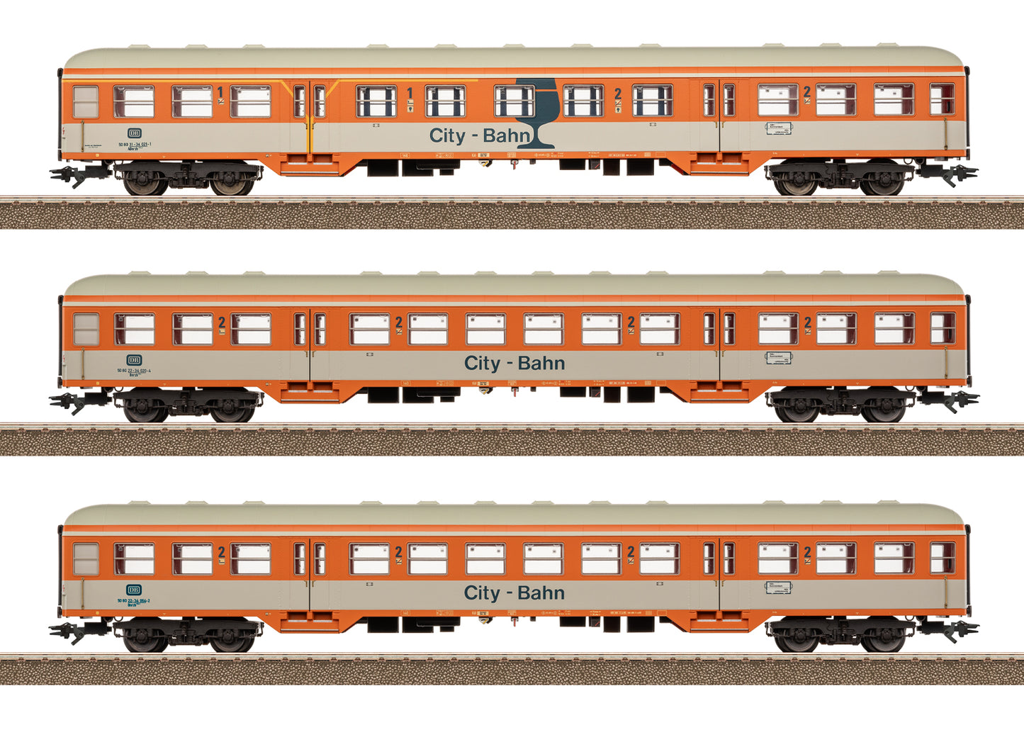 Trix HO 23234 CityBahn Passenger Car Set IV 2026 New Item