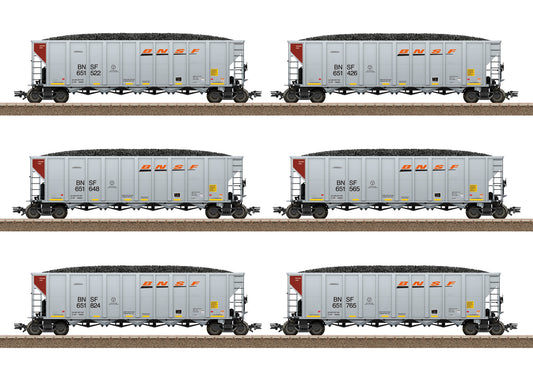 Trix HO 24911 BNSF Hopper Car Set Era VI Fall 2024 New Item