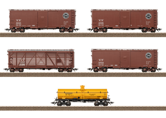TRIX HO 24915 US freight car set for Berkshire Locomotive 5 cars, SP