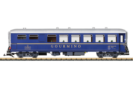 LGB G 30522 RhB Dining Car WR 3810 Fall 2025 New Item