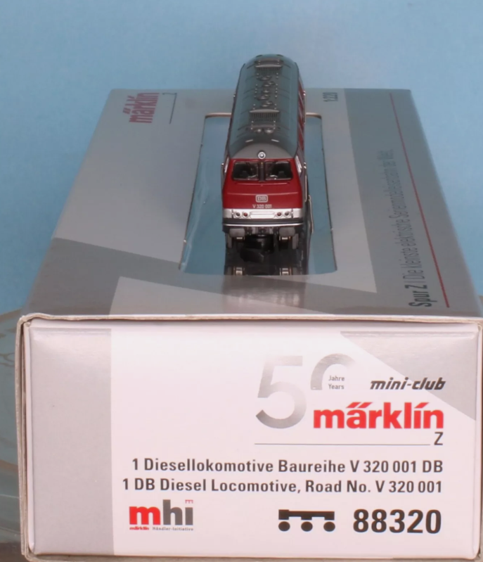 Marklin Z 88320 Diesel Locomotive, Road Number V 320 001 Ep. IIIb DB Insider 2022