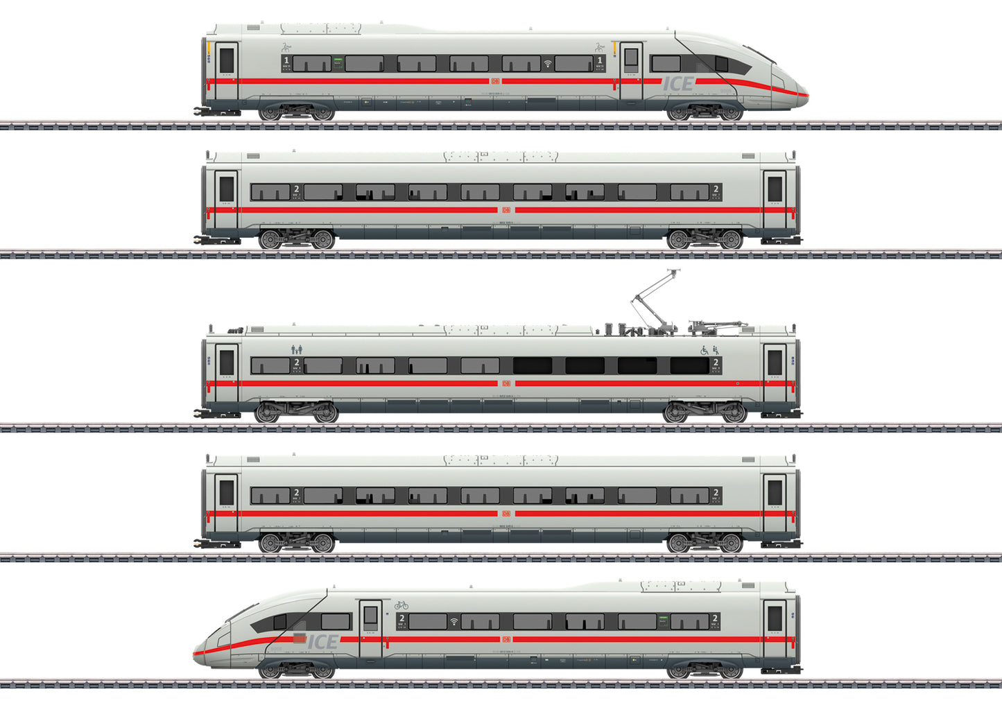 TRIX HO 25978 ICE 4 Class 412/812 Powered Railcar Train