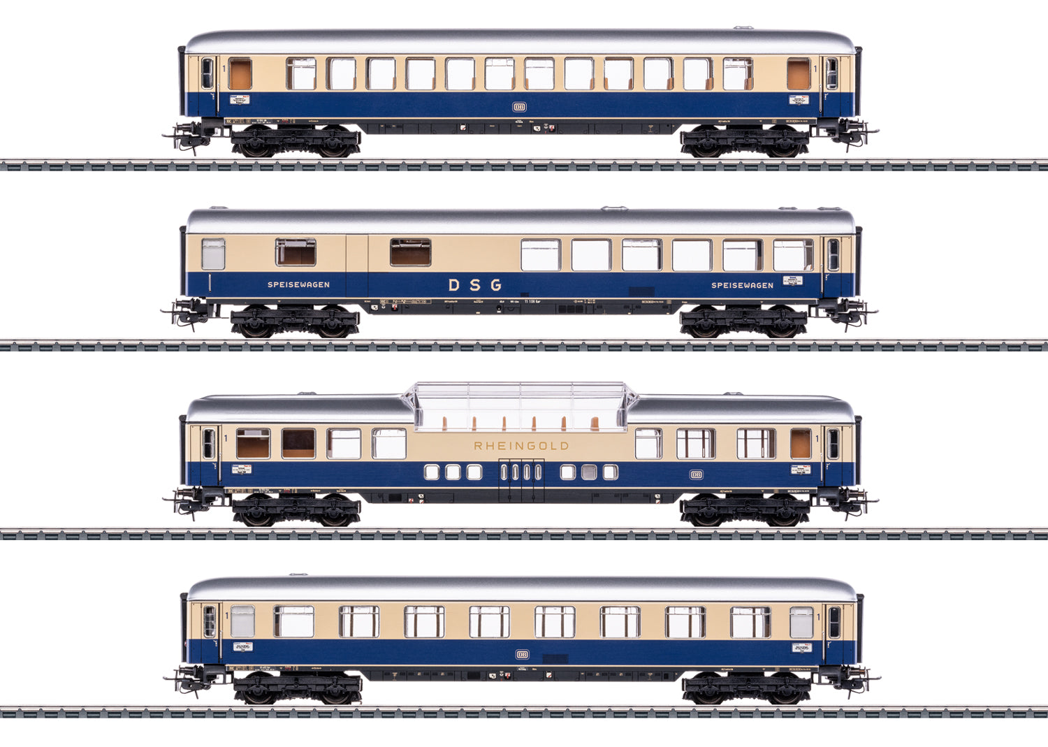Marklin HO 40852 DB Rheingold Set  4 Cars  III MHI Q1 2026 New Item