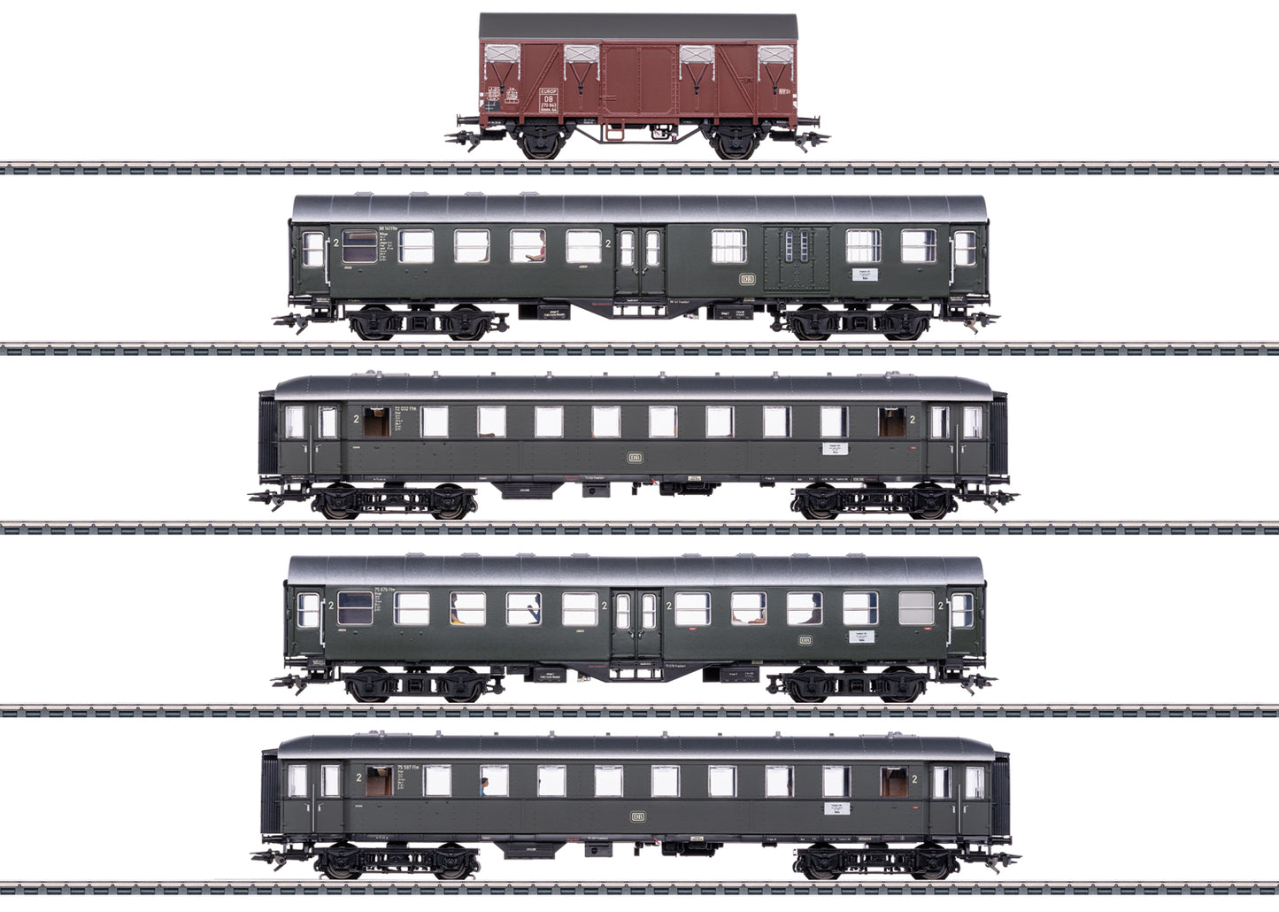Marklin HO 41329 - DB Car Set for Cl. 66 Era III Insider Club