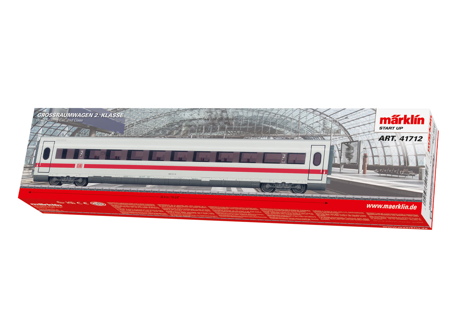 Marklin HO 41712 Open Seating Car  2nd Cl.  IC 2026 New Item