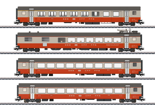Marklin HO 42190 Swiss Express Passenger Car Set 2025 New Item