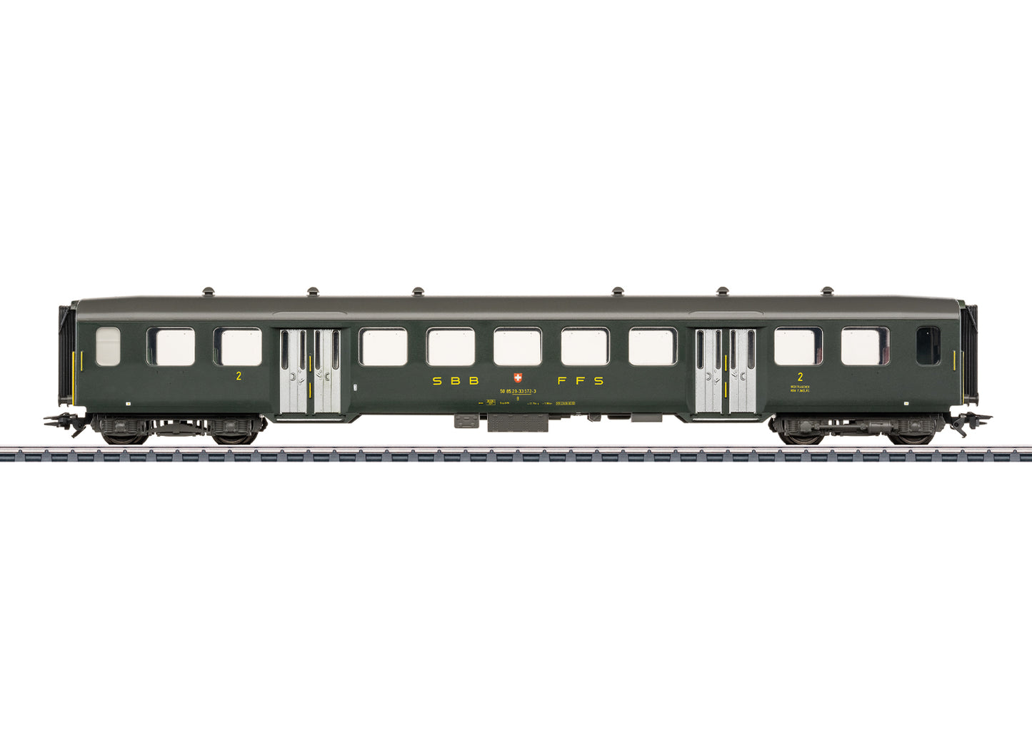 Marklin HO 43373 SBB Light Steel Car  Cl.2  IV 2026 New Item