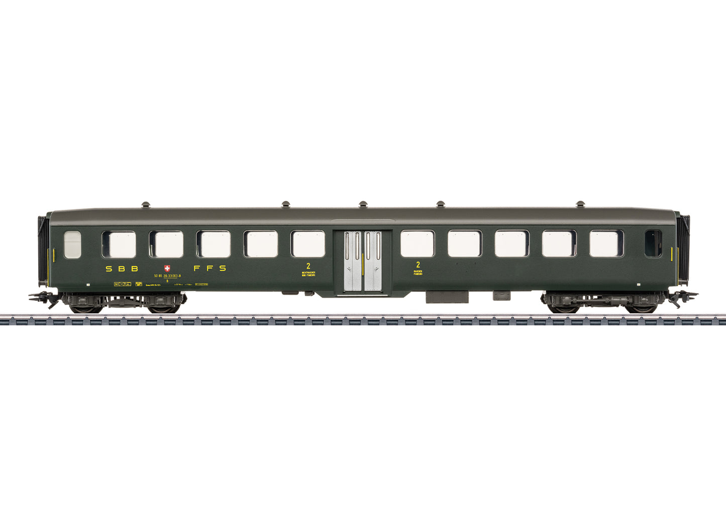 Marklin HO 43383 SBB Light Steel Car  Cl.2  IV 2026 New Item