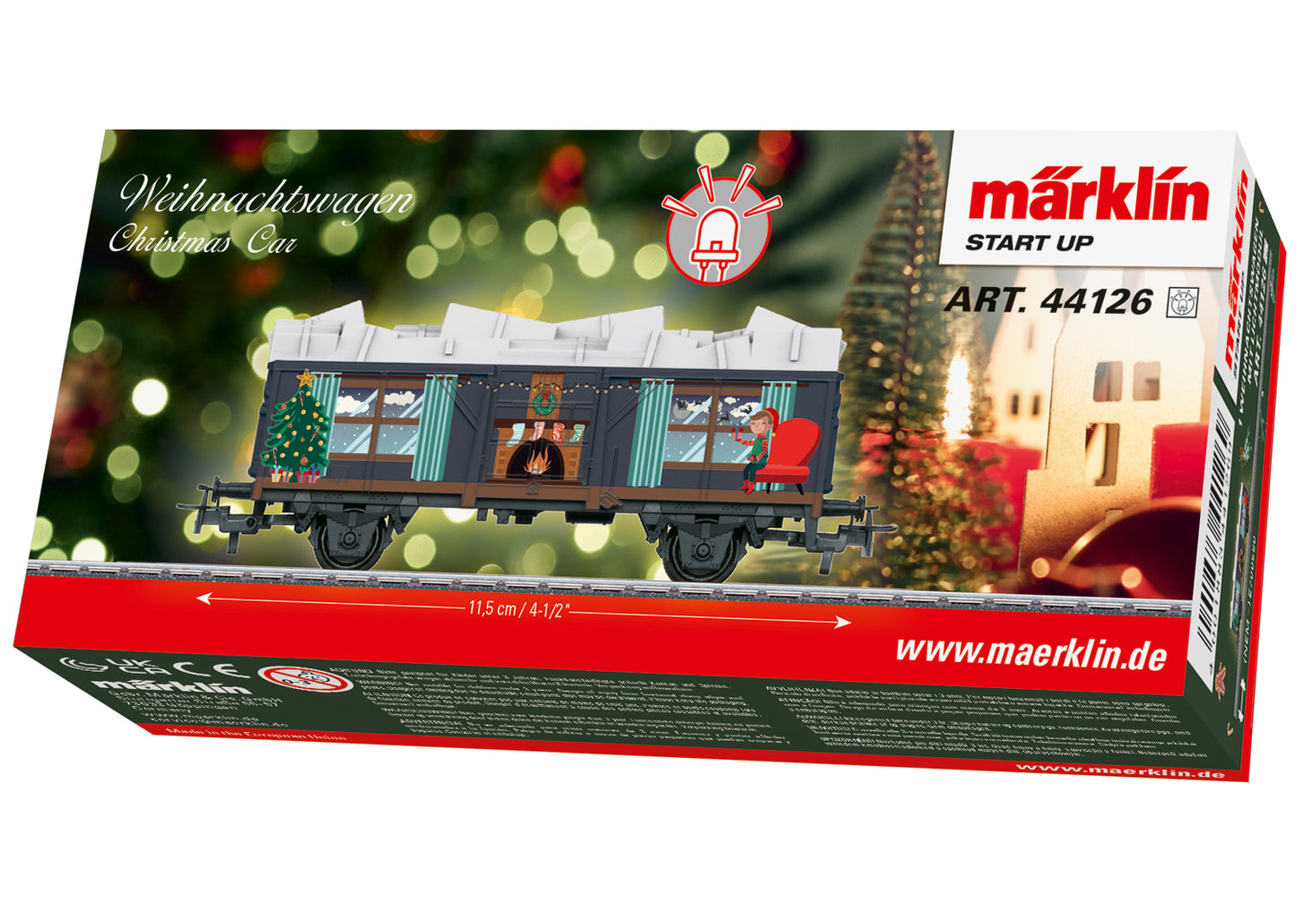 Marklin HO 44126 Christmas car w. light module 2026 New Item