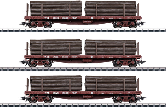 Marklin HO 45600 US Stake Car St f/Shay EraII Summer 2025 New Item