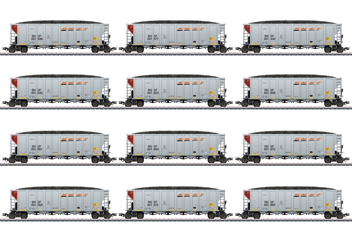 Marklin HO 45666 BNSF Hopper Car Set  Era VI  Fall 2024 New Item