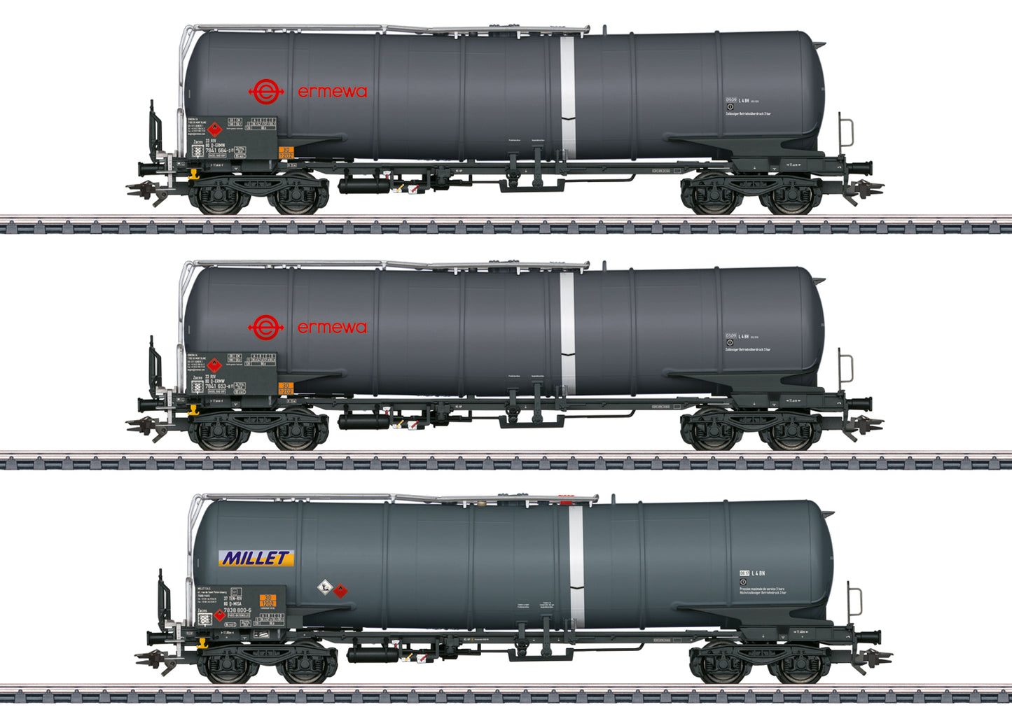 Marklin HO 47551 Tank Car Set  3 Cars  Era 2026 New Item