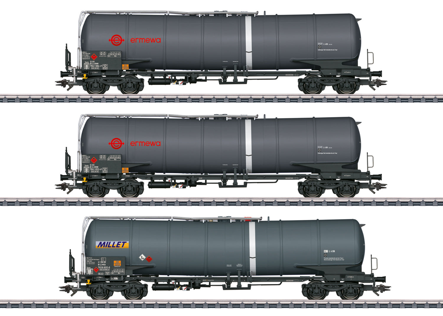 Marklin HO 47551 Tank Car Set  3 Cars  Era 2026 New Item