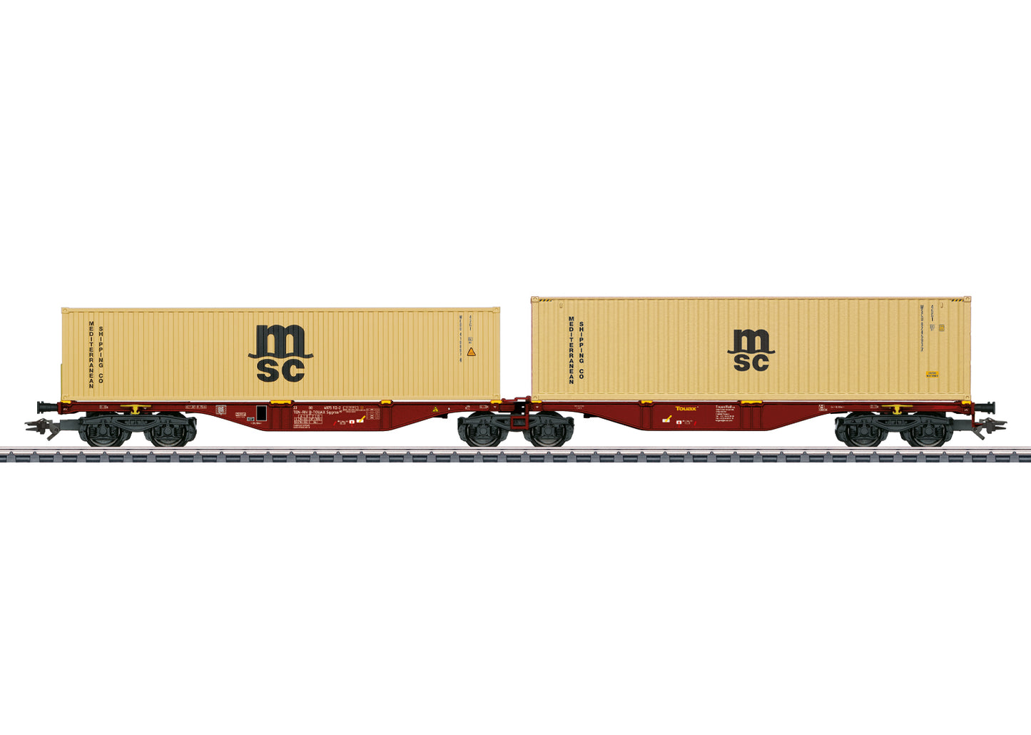 Marklin HO 47816 Type Sggrss 80 Double Container Transport Car  Fall 2025 New Item