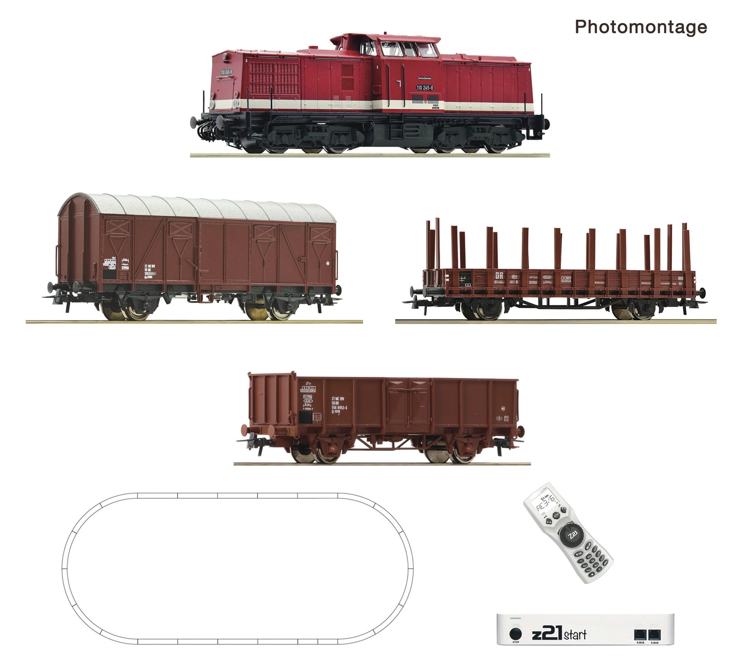 Roco HO 5110009 z21 start digital set class 110 and goods train   era IV DC 2025 New Item