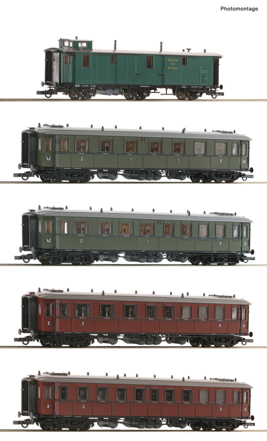 Roco HO 6200076 5 piece set: Express train   era I DC 2025 New Item