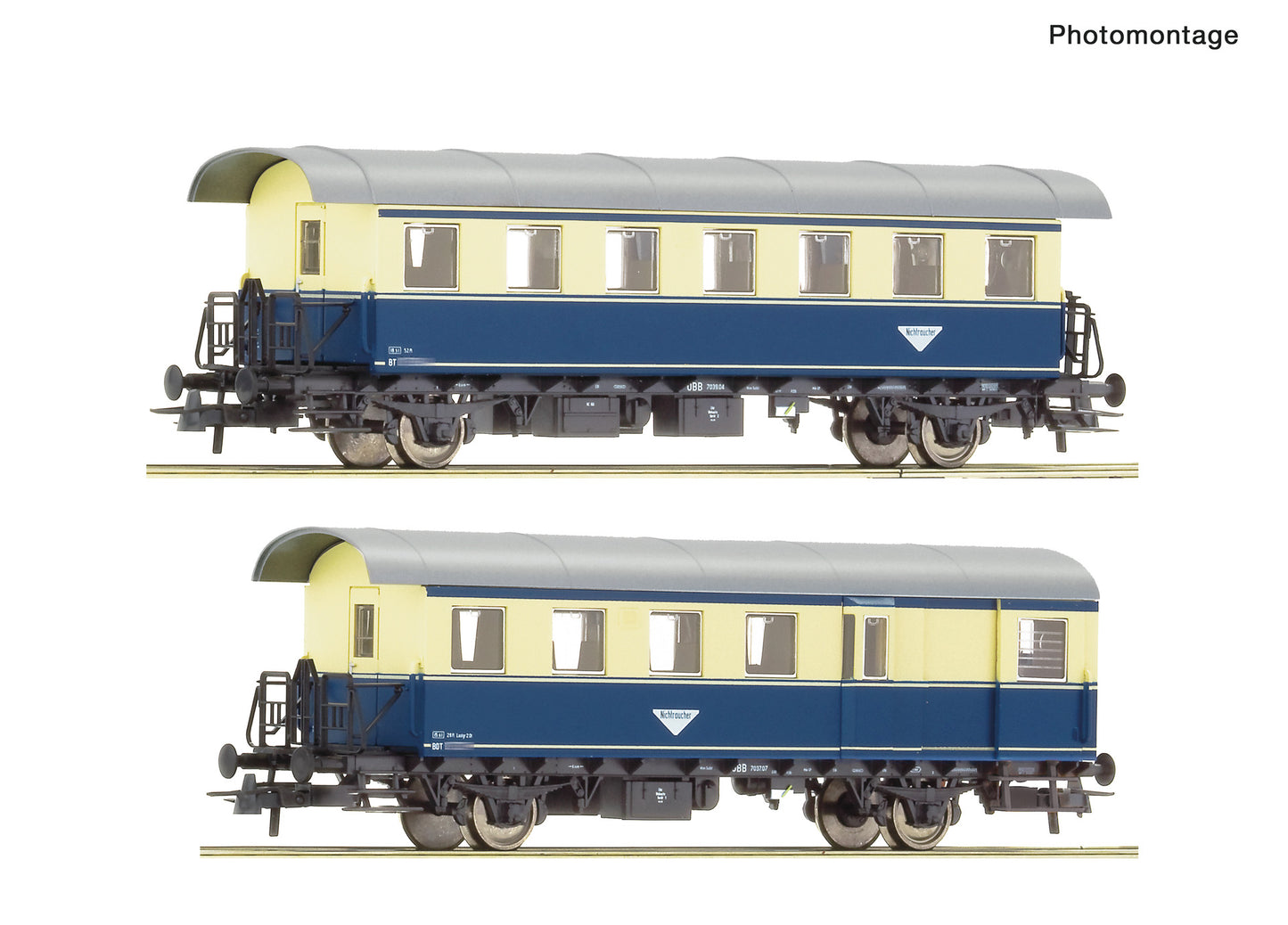 Roco HO 6200081 2 piece set: Ribbed coaches  OBB   era III DC  2026 New Item