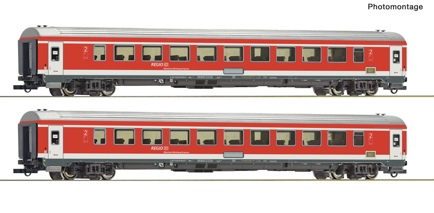 Roco HO 6200097 2 piece set (2): Munich-Nuremberg Express  DB AG   era VI DC 2025 New Item