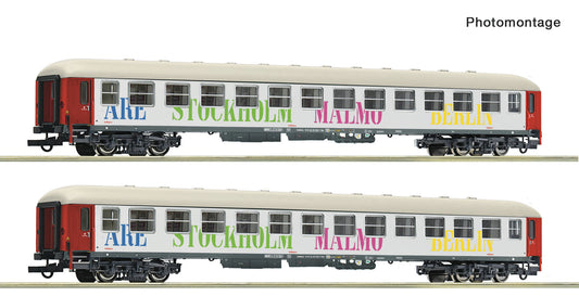 Roco HO 6200099 2 piece set: Coaches Snälltåget era VI DC 2025 New Item