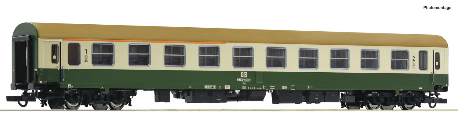 Roco HO 6200115 1st/2nd class express train coach  DR   era IV DC 2025 New Item