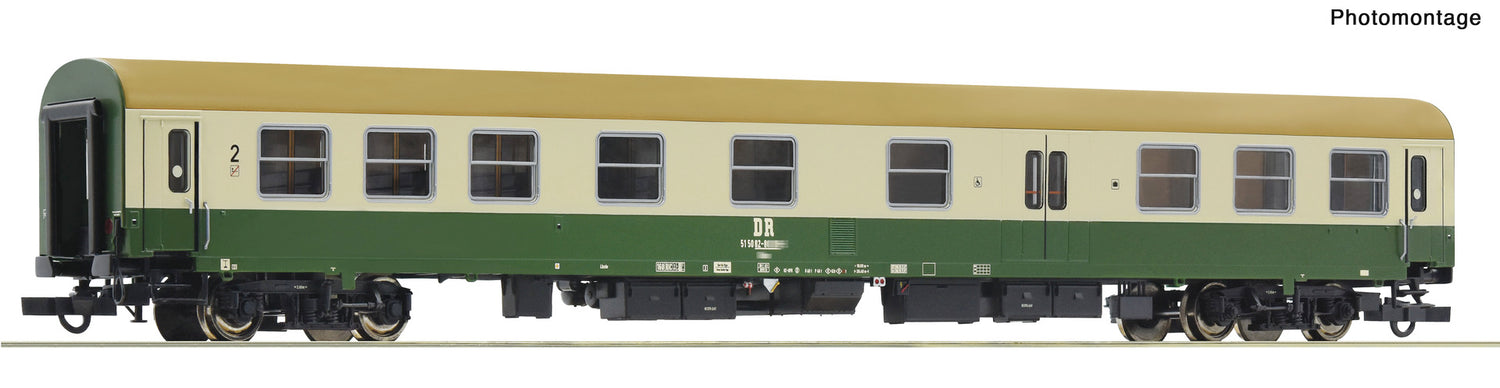 Roco HO 6200118 2nd class express train coach  DR   era IV DC 2025 New Item