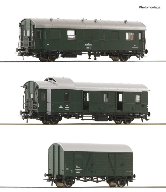 Roco HO 6200134 3 piece set: Cabooses ÖBB era IV DC 2025 New Item