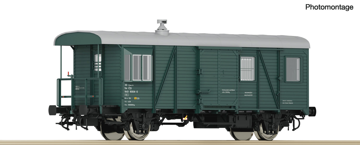 Roco HO 6200142 Goods train guard wagon  CD   era V DC 2025 New Item