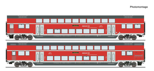 Roco HO 6200145 2 piece set: Double-deck coaches  DB AG   era VI DC 2025 New Item