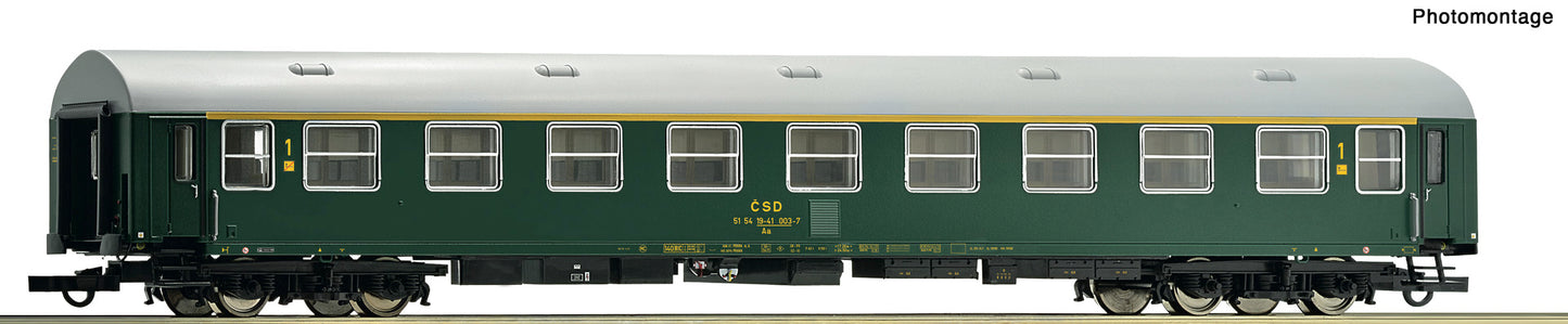 Roco HO 6200167 1st class passenger coach  CSD   era IV DC 2025 New Item