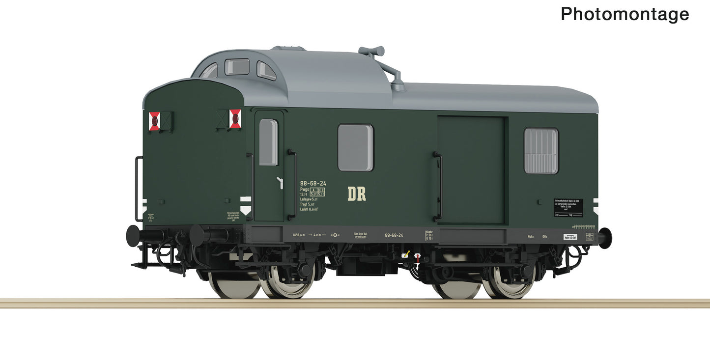 Roco HO 6200175 Goods train guard wagon  DR   era III DC 2025 New Item