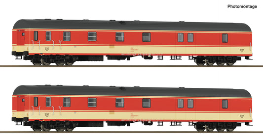 Roco HO 6200180 2 pcs. Set: Railway Mail Car 'Postal Express Train' era 45 DC 2026 New Item