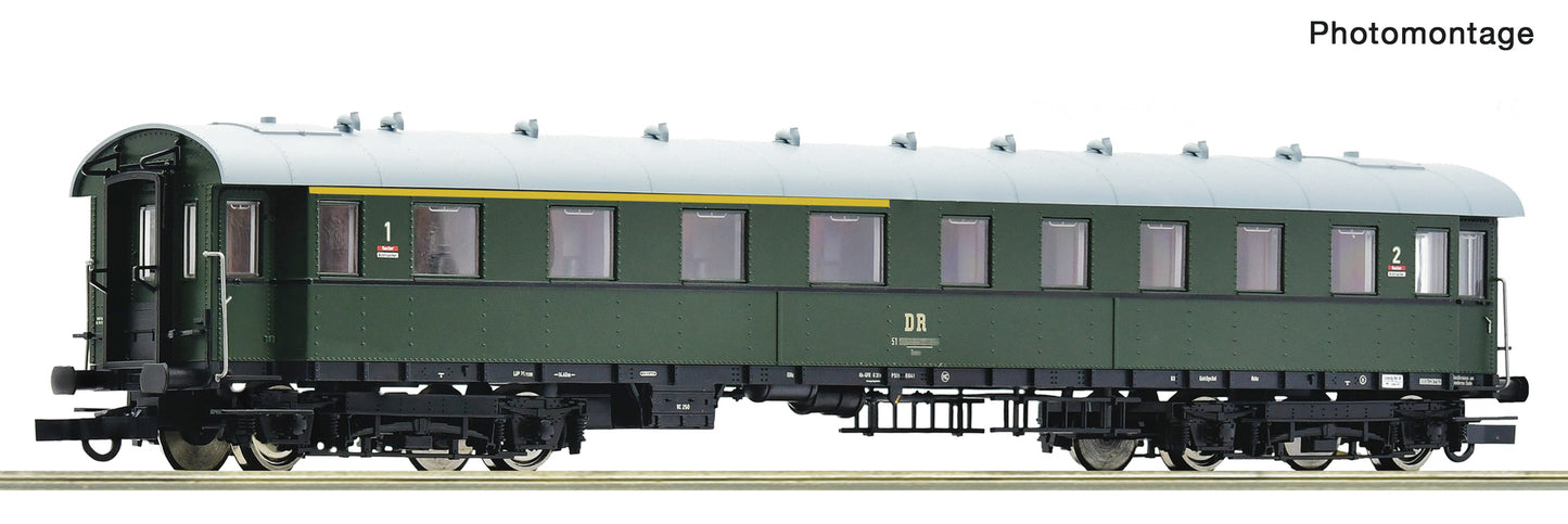 Roco HO 6200205 1st/2nd standard express train coach  DR   era IV DC  Fall 2025 New Item