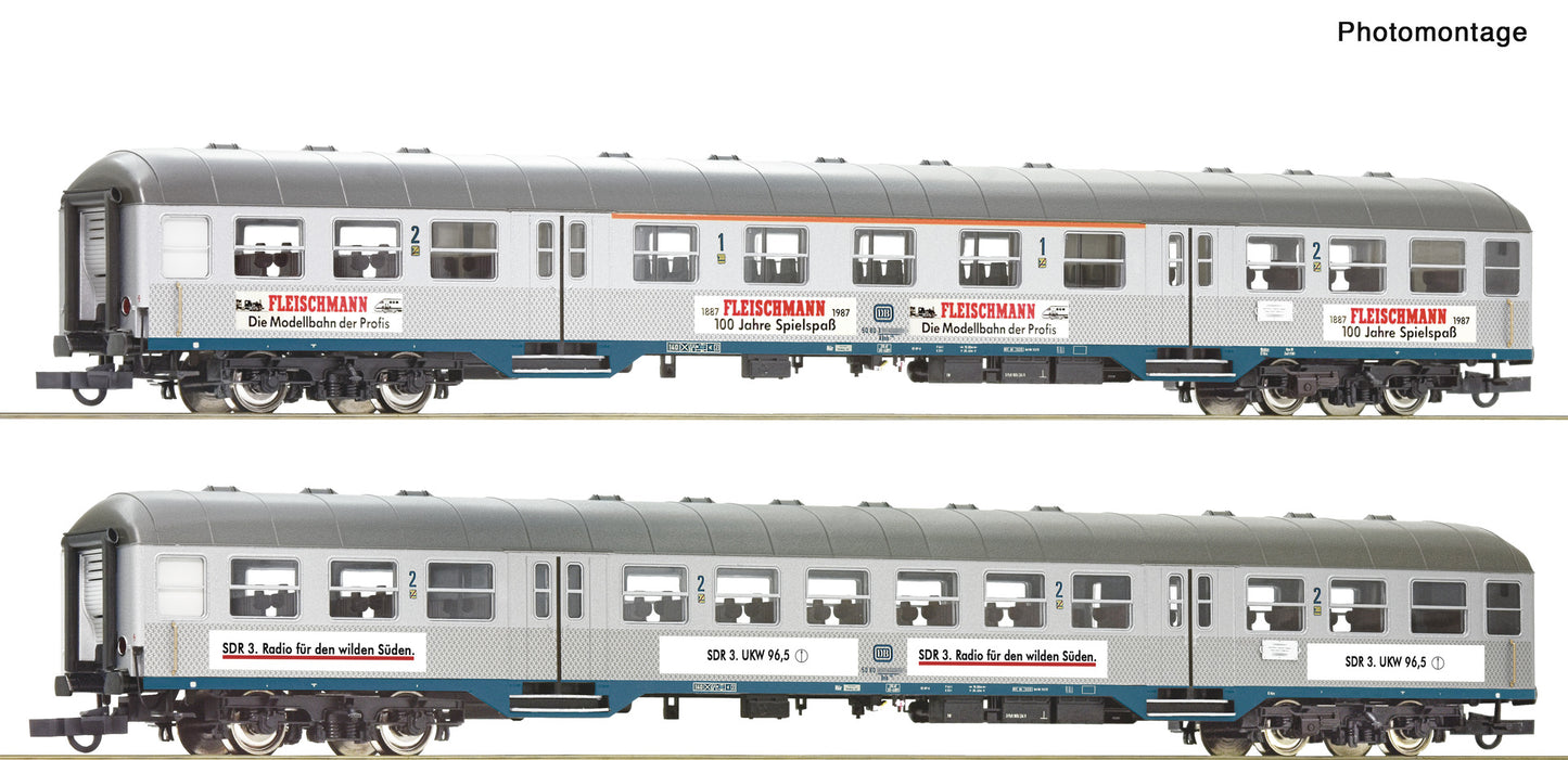 Roco HO 6200206 2 piece set: Commuter coaches  DB   era IV DC  Fall 2025 New Item