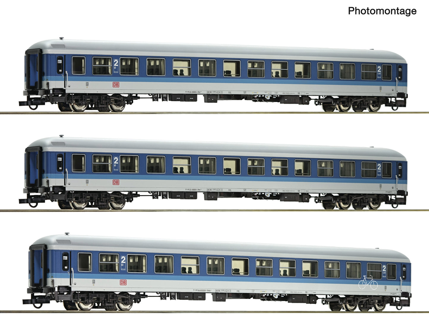Roco HO 6200209 3 piece set (2): IR coaches  DB AG   era V DC  Fall 2025 New Item