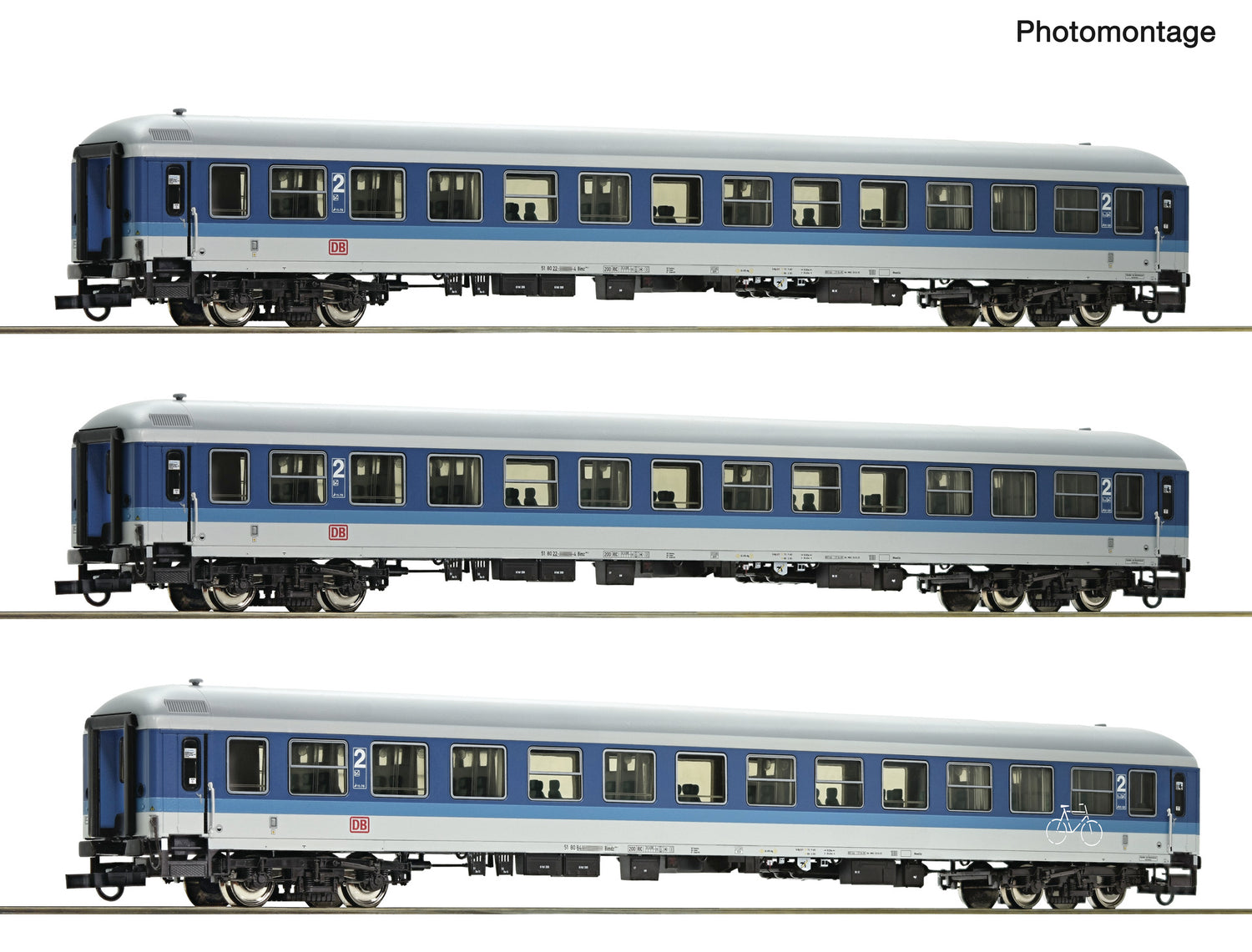 Roco HO 6200209 3 piece set (2): IR coaches  DB AG   era V DC  Fall 2025 New Item