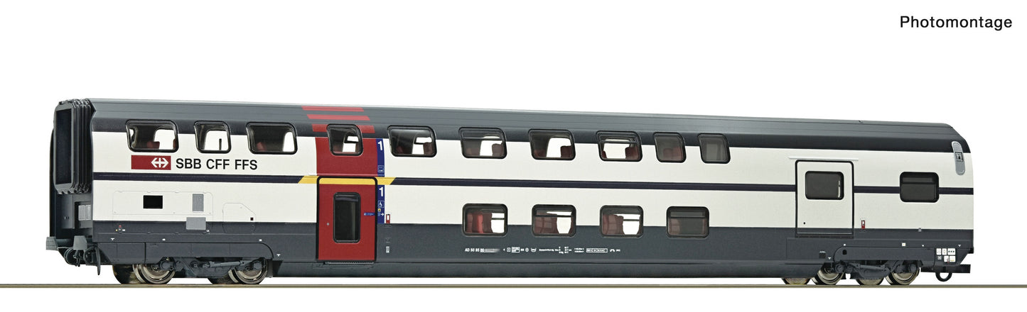 Roco HO 6200214 1st class double-deck coach luggage  SBB   era V DC  2026 New Item