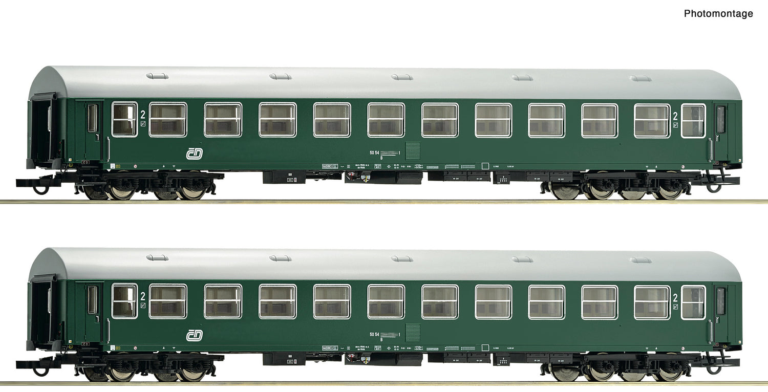 Roco HO 6200222 2 piece set: 2nd class coaches  CD   era V DC  2026 New Item
