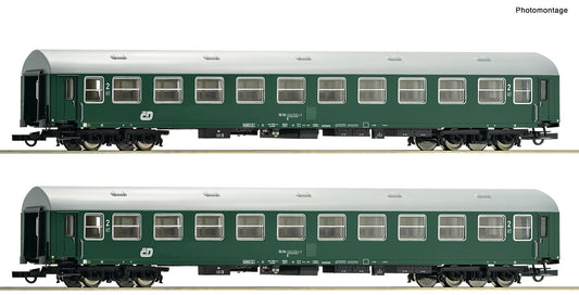Roco HO 6200222 2 piece set: 2nd class coaches  CD   era V DC  2026 New Item