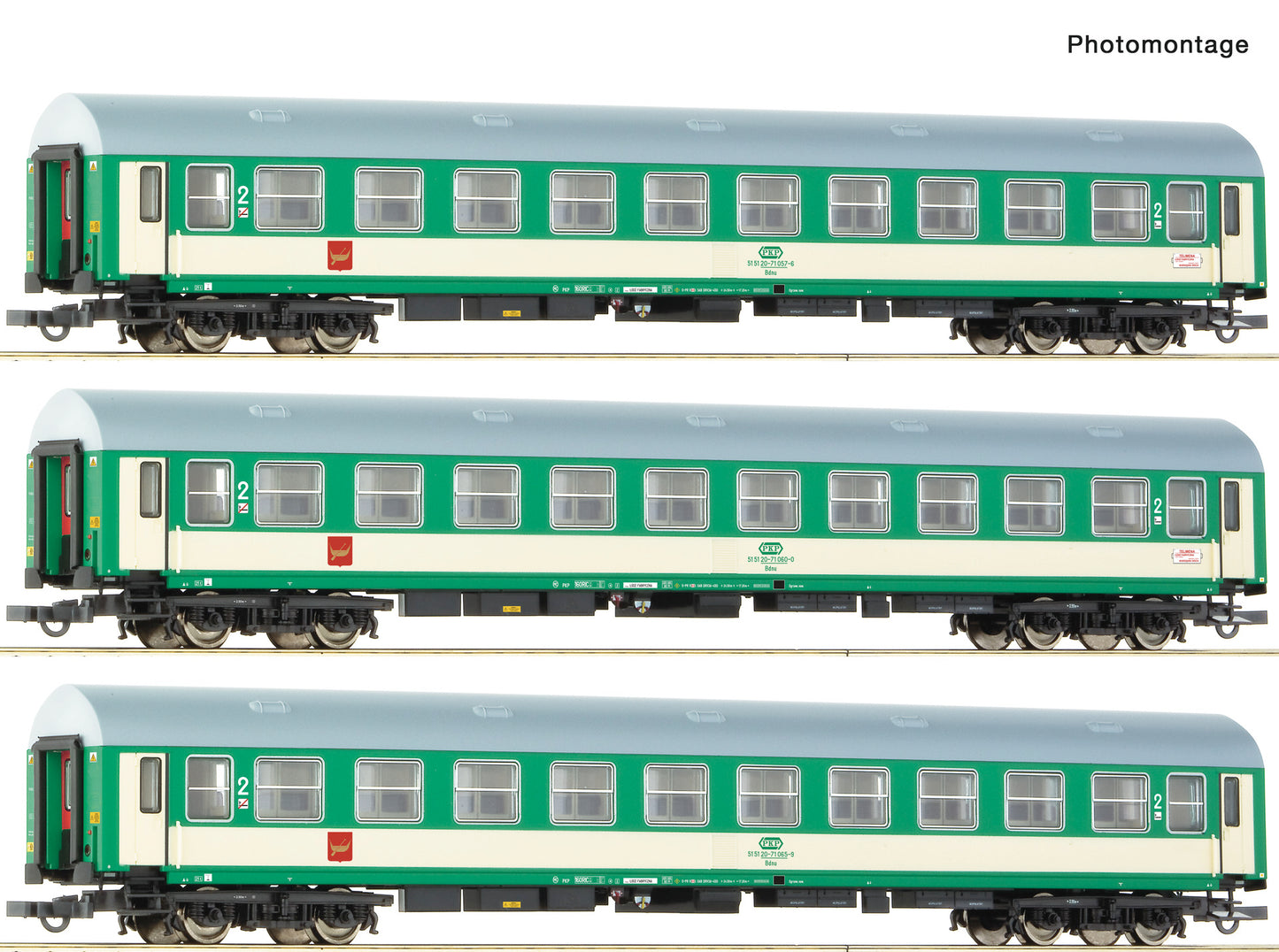 Roco HO 6200229 3 piece set: 'Telimena' coaches  PKP   era V DC  2026 New Item
