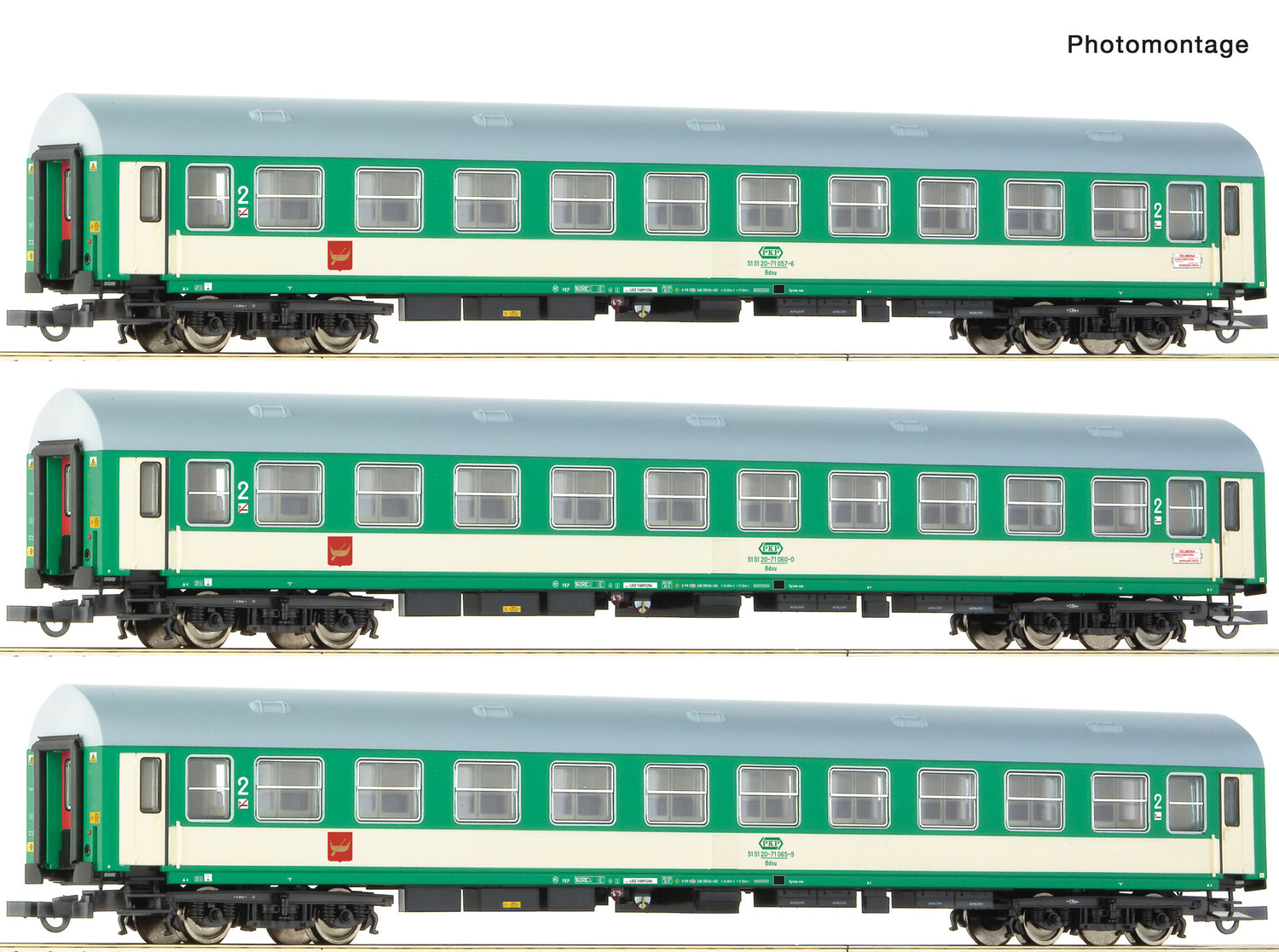 Roco HO 6200229 3 piece set: 'Telimena' coaches  PKP   era V DC  2026 New Item