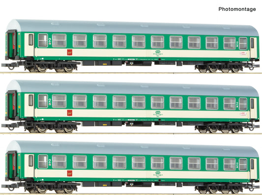 Roco HO 6200229 3 piece set: 'Telimena' coaches PKP era V DC 2026 New Item