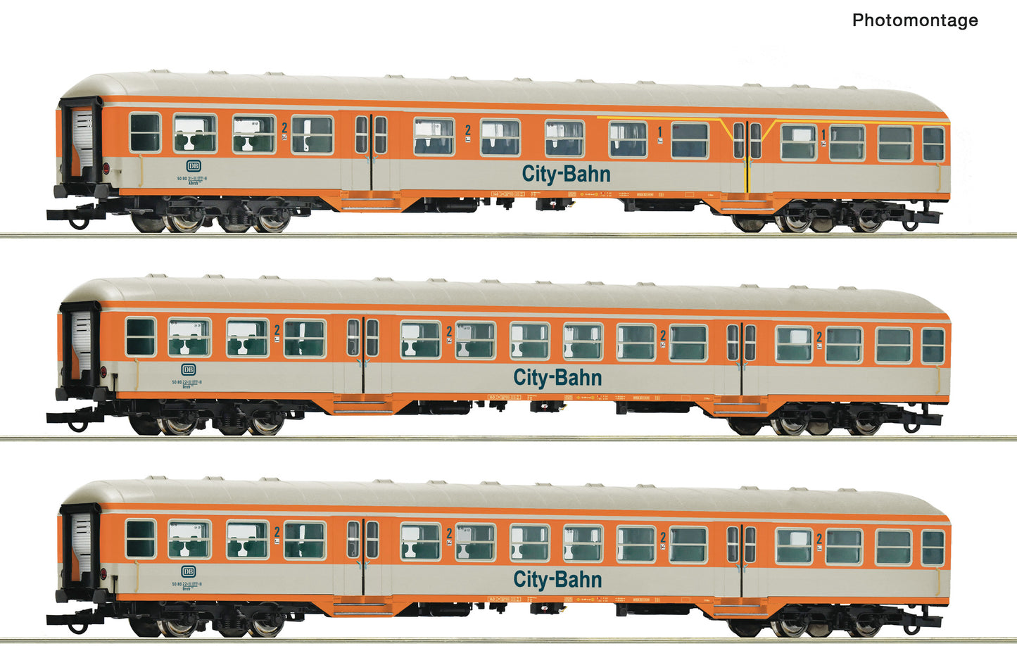 Roco HO 6200247 3-piece set: 'City-Bahn'  DB   era 45 DC  2026 New Item