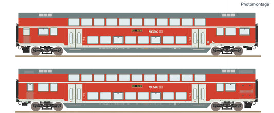 Roco HO 6200249 2 pcs. Set: Double-decker coach era VI DC 2026 New Item