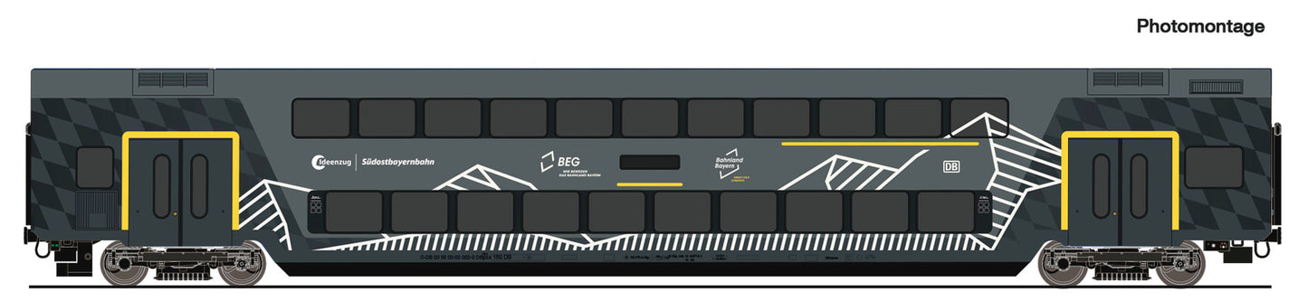 Roco HO 6200253 Double-decker coach 'Idea Train'   era VI DC  2026 New Item