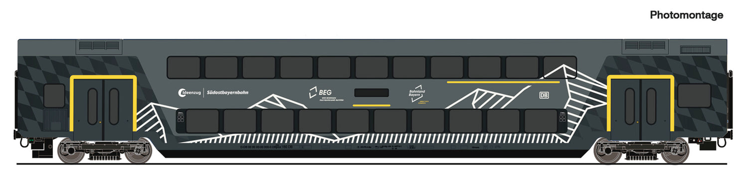 Roco HO 6220253 Double-deck coach 'Ideenzug'  DB AG   era VI DC  2026 New Item
