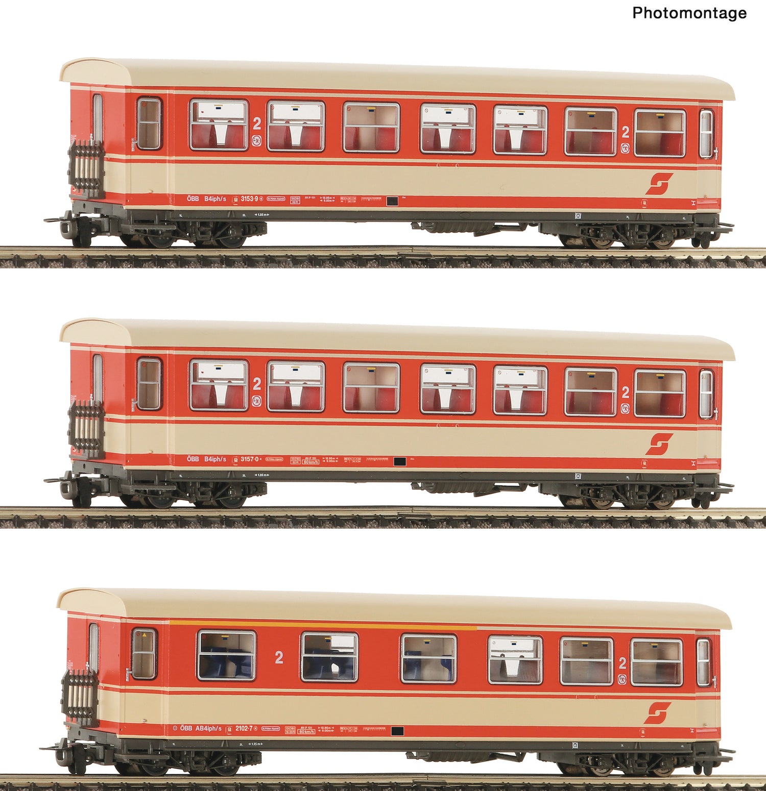 Roco HO 6240004 3 piece set: Passenger coaches  ÖBB   era 45 DC 2025 New Item