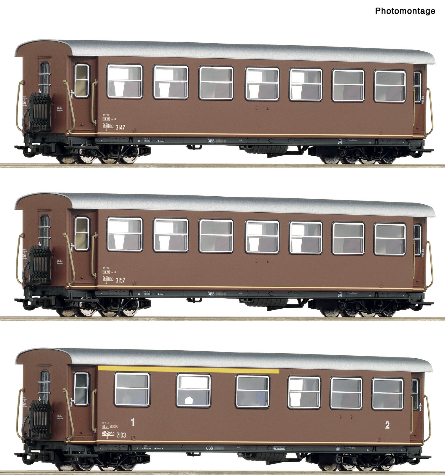 Roco HO 6240007 3-piece set: Passenger coach  OBB   era III DC  2026 New Item