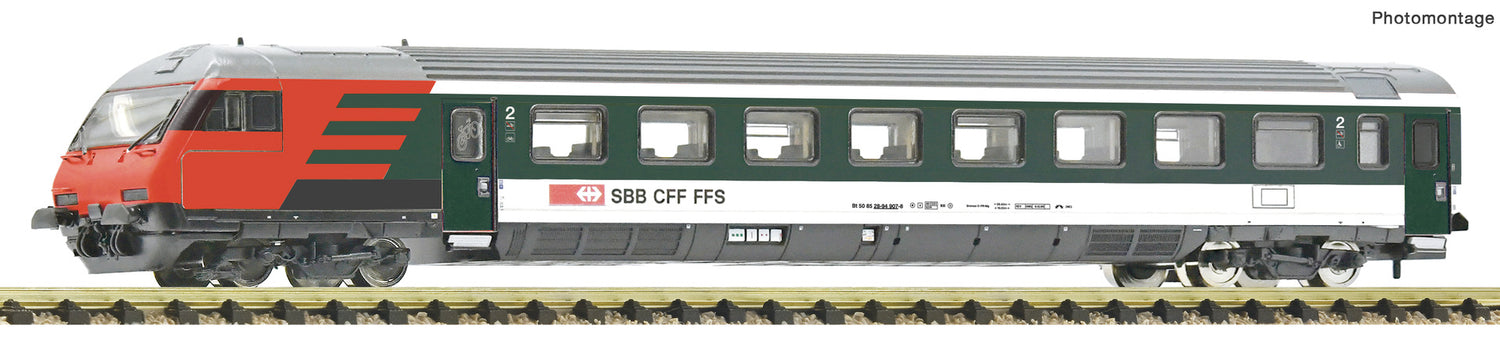 Fleischmann N 6260059 2nd class control cab coach for EW-IV  SBB   era V DC 2025 New Item